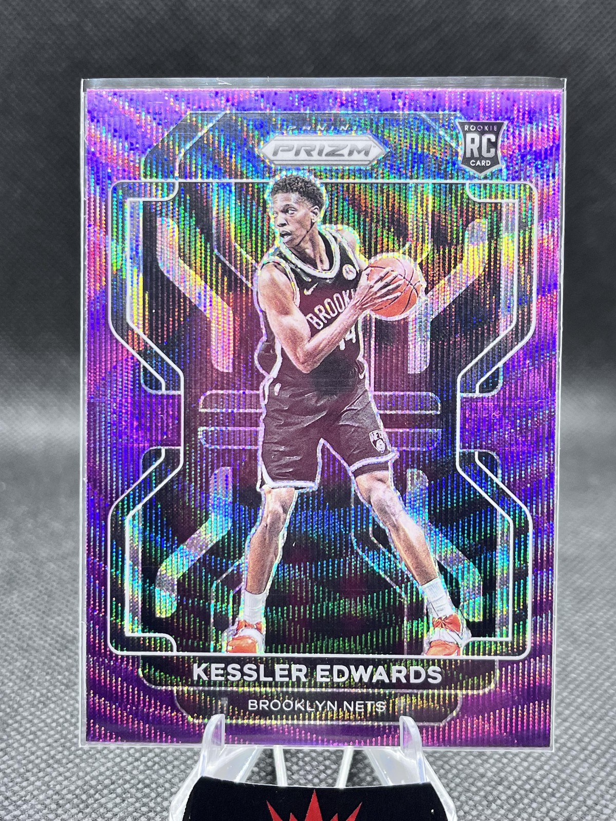 2021-22 Panini Prizm #284 Kessler Edwards Purple Wave