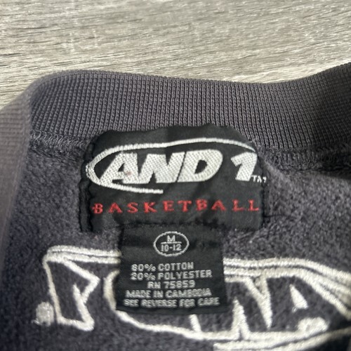 AND1 Long Sleeve Graphic Sweatshirt Basketball Design Kids Medium (10-12) - Picture 3 of 5