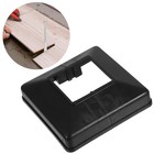  6 Pcs Schwarzer Fußabdeckung Terrassenpfosten Korridore Pfostenkappe