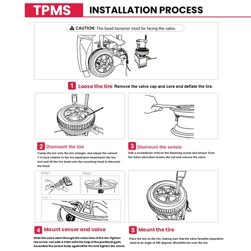 Complete Set of 4 GM TPMS - For Cadillac CTS/ATS/SRX 2007-2020 - Picture 10 of 16