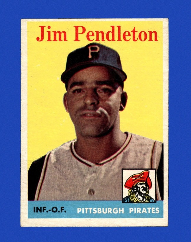 1958 Topps Set-Break #104 Jim Pendleton EX-EXMINT *GMCARDS*