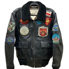 AVIREX AVIREX TOP GUN G 1 leather flight jacket size L No.ks1508