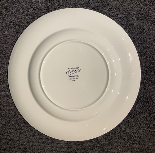 Vintage Wedgwood Home Amway Dinner Plates 10.75" Set of 4 Green & Blue Rim 1998 - Picture 12 of 15