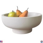 OAKOA Large Concrete Fruit Bowl - Modern Decorative Centerpiece for Kitchen &