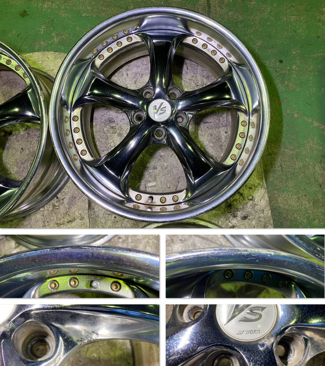 JDM Size Deep rim Work WORK VS-KF VSKF 19 inch 8.5J +32 9.5J +39