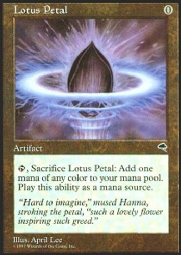 MTG Lotus Petal, Moderate Play, English Tempest - Picture 1 of 1