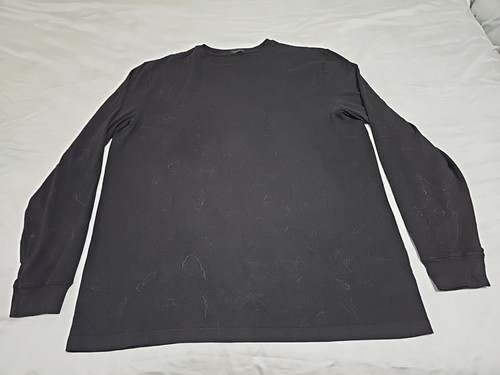 Felpa pullover girocollo Nuuds nera oversize minimalista taglia XL - Foto 2 di 8