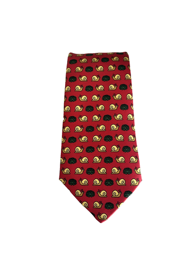 Hermes Vintage Multicolor Snails Silk Tie - Picture 10 of 10