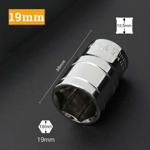Presa Cr-V 4-32mm 1/4" 3/8" 1/2" Pollici Azionamenti,6 Punti Poco Profonda e Profonda Selezionabile - Foto 22 di 50
