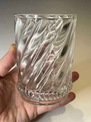 Antique Art Nouveau Swirl & Cable Spooner EAPG Dalzell, Gilmore Leighton 1890s - Picture 1 of 7