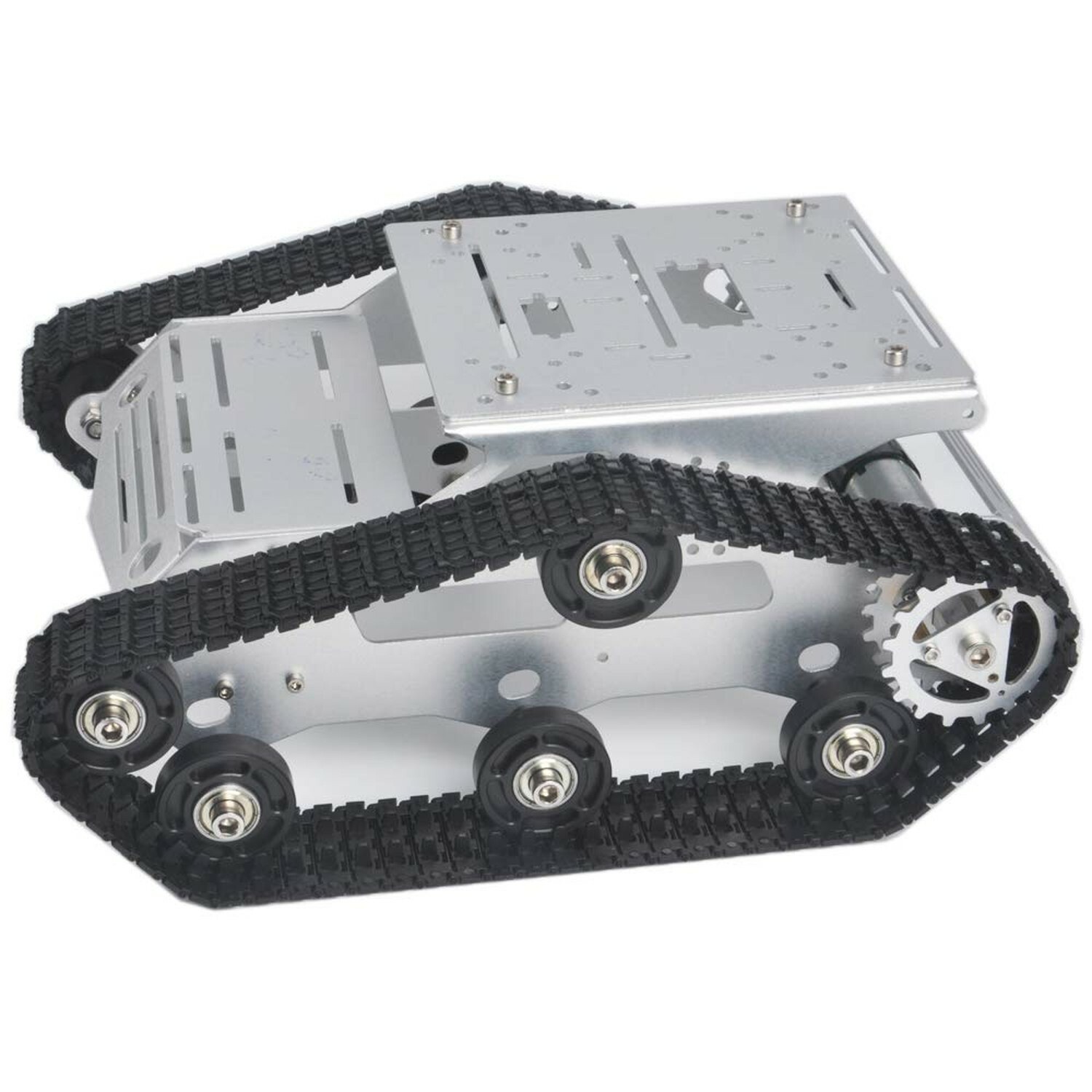 KOOKYE Robot Tank Car Kit Tank Chassis Platform Metal Stainless Steel 2DW Mot... KOOKYE Robot Tank Car Kit Tank Chassis Platform Metal Stainless Steel 2DW Mot...