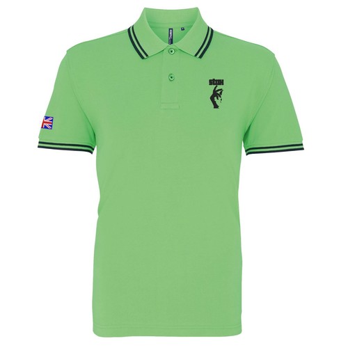 Men's Stax Records Tipped Polo Shirt With Embroidered Logo.Two-Tone, Mod, Ska - Picture 1 of 17