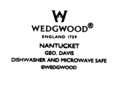 NANTUCKET by George Davis for Wedgwood Creamer 3.5" tall NEW NEVER USED England - Picture 6 of 6