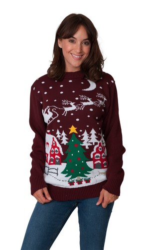 Nuevo Unisex Hombres Mujeres Santa Navidad Novedad Hada Retro Jersey Suéter - Imagen 62 de 157