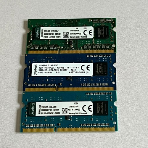 64GB JOBLOT OF 16 X 4GB DDR3 PC3 PC3L STICKS Laptop SODIMM RAM Memory 204-Pin - Picture 5 of 7