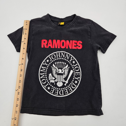 RAMONES Kids band Tee Size 10 180g-185g Black Presidential Seal SUMEY T Shirt - Picture 7 of 11