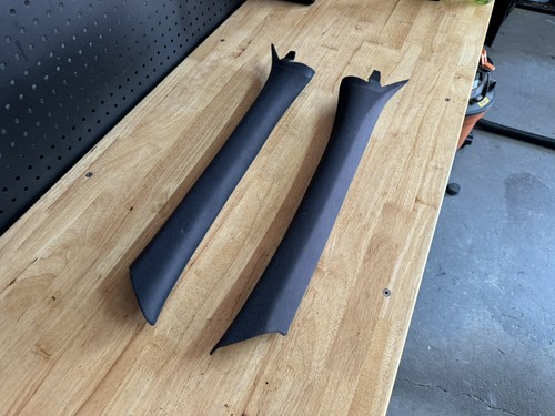 92-99 Bmw E36 M3 3 Series Front Windshield A Pillar Apron Cover Trim Set Blk OEM - Picture 3 of 14