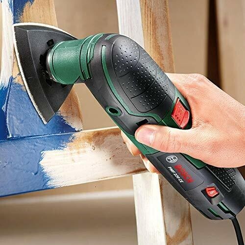 Utensile multifunzione Bosch PMF 220 CE 220V set di 6 fogli abrasivi e valigetta - Foto 4 di 5