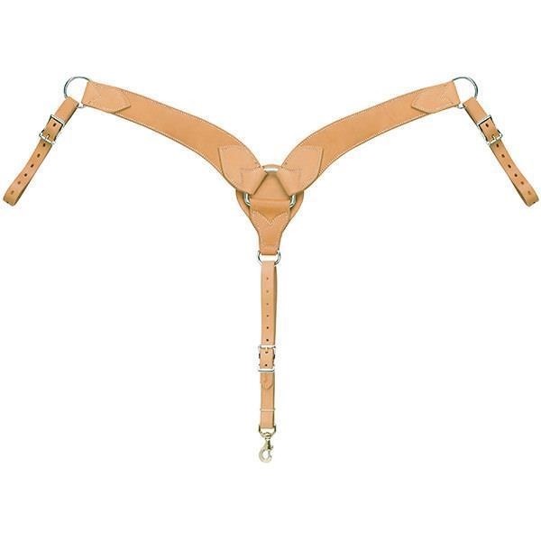 Weaver Leather Horizons Roper Breast Collar with Brass Snap, oroen Marronee Weaver Leather Horizons Roper Breast Collar with Brass Snap, oroen Marronee