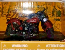 NEW RAY 1:32 INDIAN JUNIOR SCOUT 1937 BROWN INCREDIBLE DETAIL OUT OF PRODUCTION!