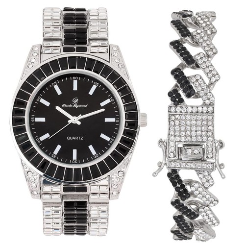 New Luxury Bling'ed Out Charles Raymond Timepiece - ST10377 ZZ - Picture 35 of 48