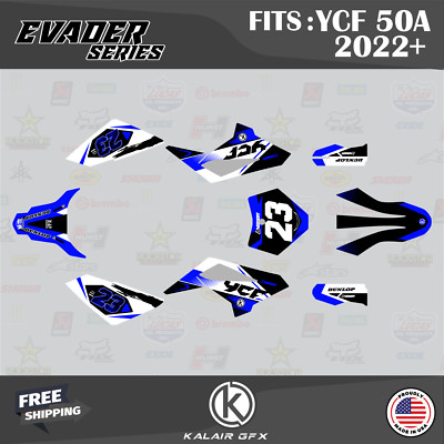 Graphics Kit for YCF50A (2022+) YCF 50A Evader Series - Blue