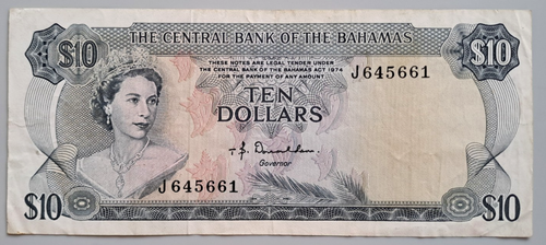 Bahamas 10 dollars 1974 -- see other sales