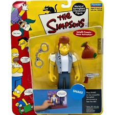 SNAKE FIGURE THE SIMPSONS 2001 SERIES 6 PLAYMATES TOYS VOICE WORLD SPRINGFIELD