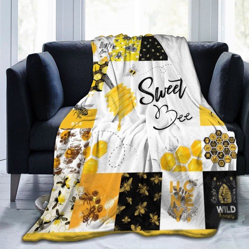 Butterfly Owl Peacock Bee Duck Sofa Lounge Throw Blanket Bedspread Holiday Gift - Picture 9 of 19