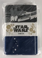 Star Wars Japanese Exclusive Tenugui Banner Cotton Towel Death Star Blue Rare