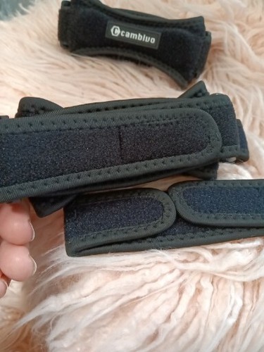 Patella Knee Strap Adjustable Brace Patellar Tendon Stabilizer 2 pk Kid Or Adult - Picture 4 of 5