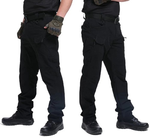 Tactical Mens Cargo Pants Waterproof Work Pants Outdoor Hiking Combat Trousers - Picture 30 of 43