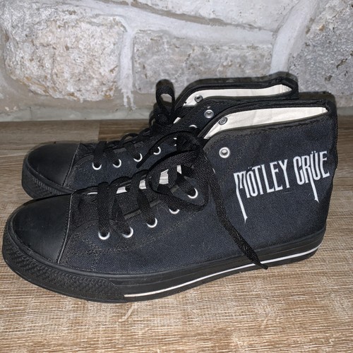 Motley Crue M 7 W9 Hi Tops Black Tennis Shoes Girls Girls Girls Memorabilia - Picture 4 of 12