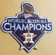 2022 Houston Astros World Series Champions Patch approx 3.25x3.5"