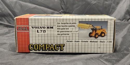 Joal Volvo BM L70 carrello elevatore con pallet scala 1/50 veicolo da costruzione pressofuso - Foto 5 di 6