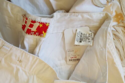 Men's The Great China Wall Khaki Off White Twill Cargo Pants 30x30 Vintage Rare - Picture 3 of 9