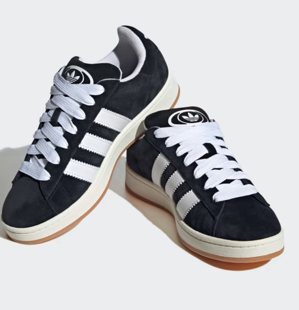 adidas Originals Men's Campus 00S Shoes HQ8708 Black/White