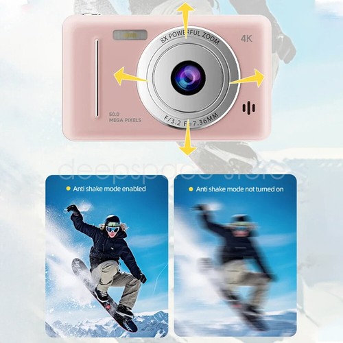 Cámara digital 4K HD 8X zoom enfoque automático lente doble cámara de 50 MP video fotografía - Imagen 13 de 26