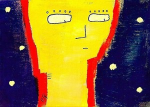 Original-Painting-Hand-Signed-ACEO-COA-Miniature-Picasso-Canvas-Board-3-5-X-2-5