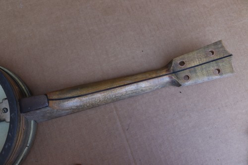 Vintage Sovereign Banjo 4 String Tenor Wood Instrument w/ Keys Bridge & More - Picture 11 of 20