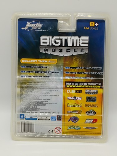 Jada BigTime Muscle 1:64 Scale Yellow Racing 1963 Chevy Corvette Sting Ray - Picture 2 of 5