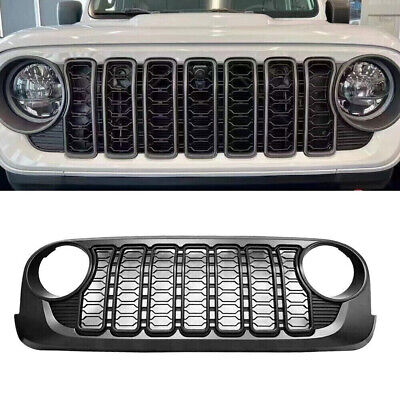 Grille pare-chocs en maille pour Jeep Wrangler JK 2007-2017 mise à niveau jusquen vendu 2024 JL