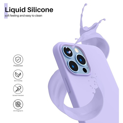 Liquid Silicone Shockproof Case For iPhone 13 Pro Max Luxury Soft Phone Cover - Picture 15 of 41