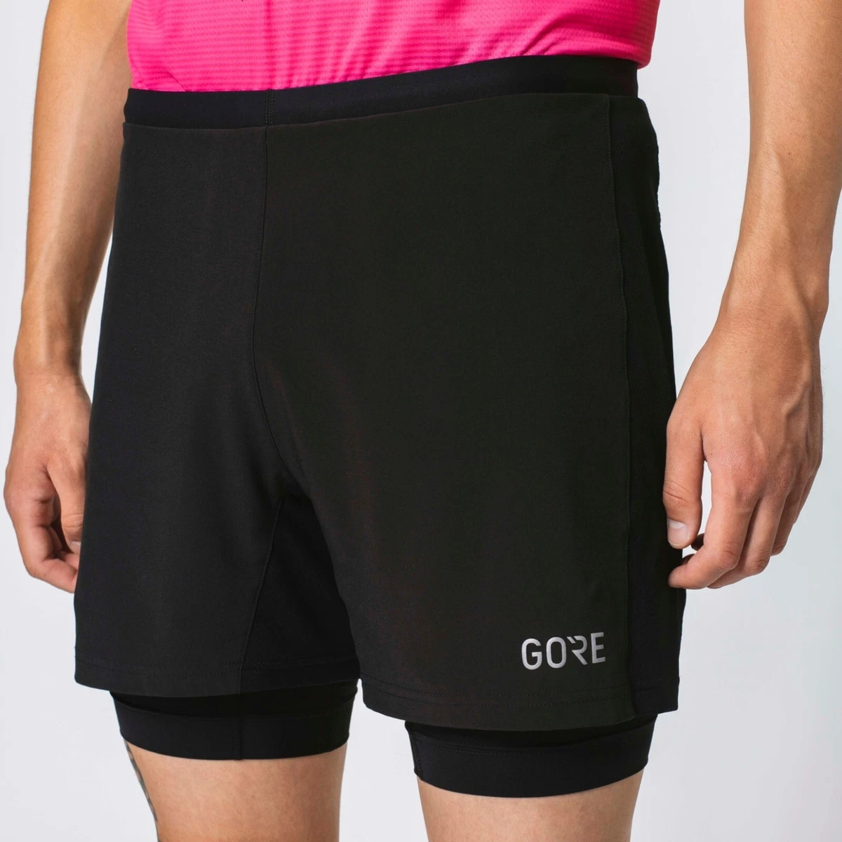 GoreWear L70002 R5 2IN1 Shorts Black Men s Size M eBay
