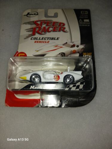 Jada Toys SPEED RACER Mach 5 White Die Cast Brand New Super Rare 1:55 Mint - Picture 2 of 5