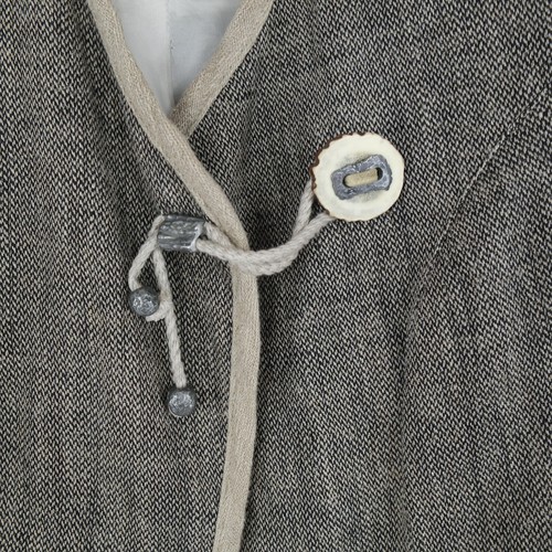 Womens Trachten Blazer Medium Size UK 12 EU 38 Grey Tyrol Country Linen Jacket - Picture 12 of 16