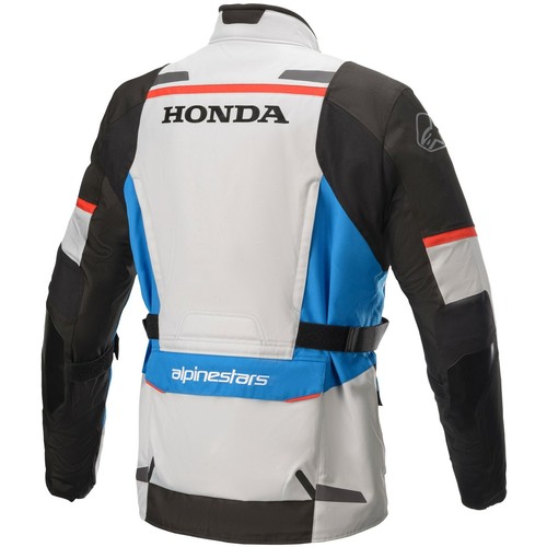 Alpinestars Andes v3 Drystar M Honda Uomo Giacca Moto Grigio-Blu-Rosso - Foto 2 di 4