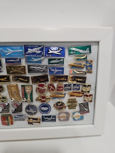 Vintage Badge Pin Aviation Planes Aircraft USSR , Lot/set 87 pcs - Picture 8 of 24