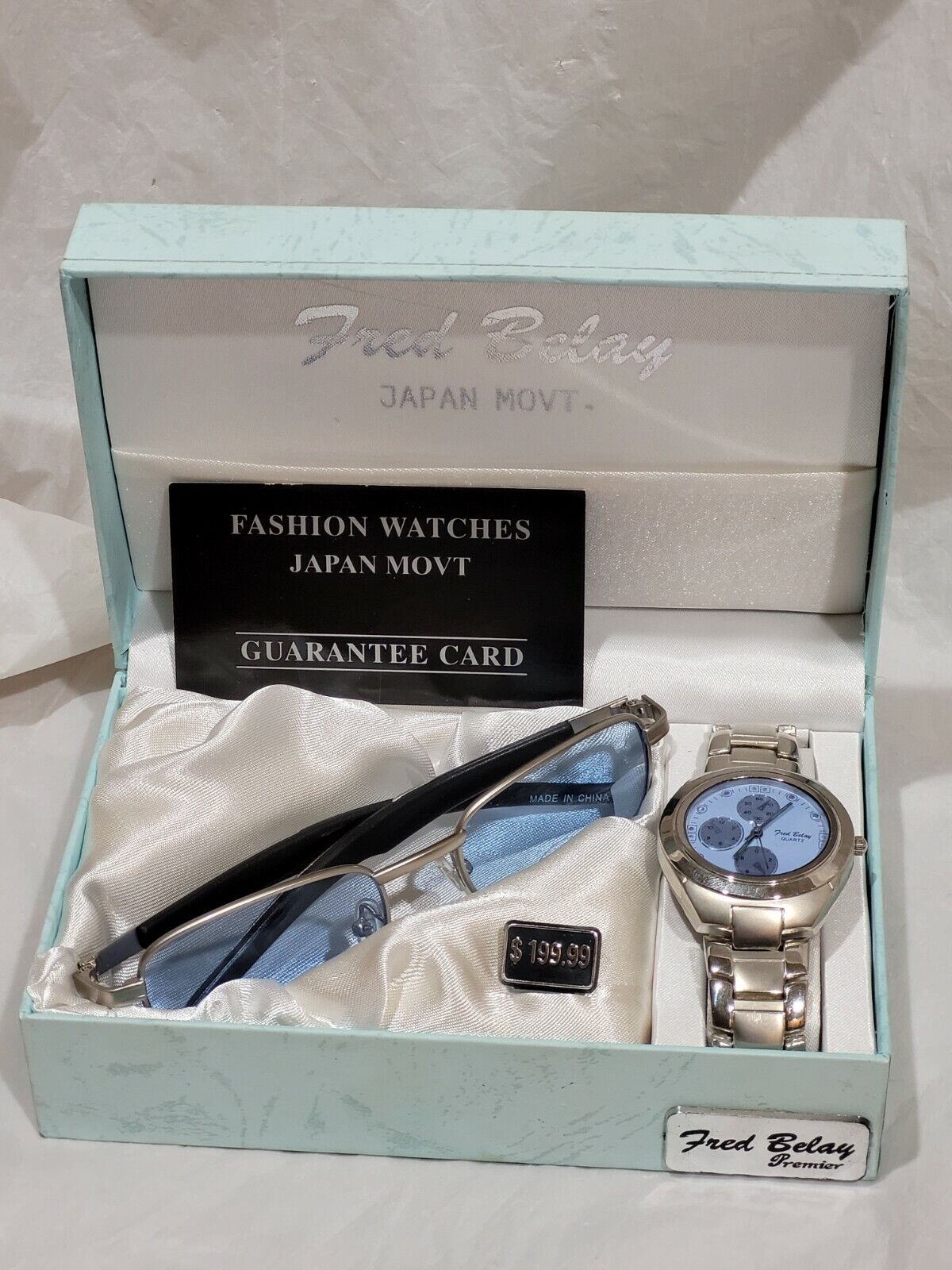Fred Belay Men's Watch and Sunglasses Set 