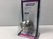 SCHLAGE Georgian Knob Satin Nickel Non-Turning 043156 994533 F170 V GEO 619 NEW
